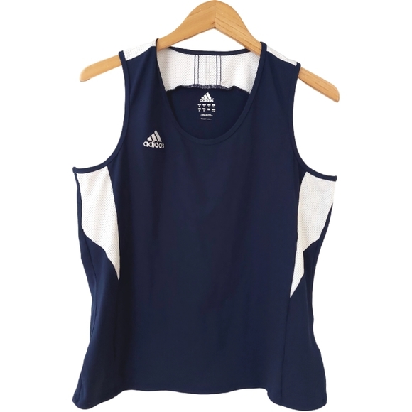 Adidas Sport Tank Navy White - Size XL - Picture 1 of 6